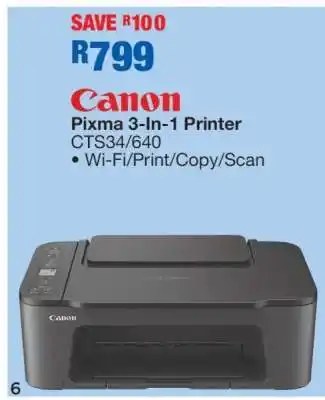 OK Furniture Canon Pixma 3-In-1 Printer CTS34/640 offer