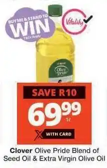 Checkers Clover Olive Pride Blend of Seed Oil & Extra Virgin Olive Oil offer