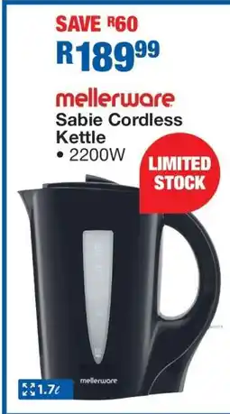 OK Furniture mellerware Sabie Cordless Kettle offer