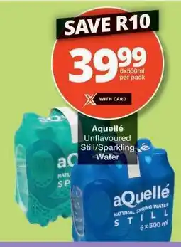 Checkers aQuellé Unflavoured Still/Sparkling Water offer