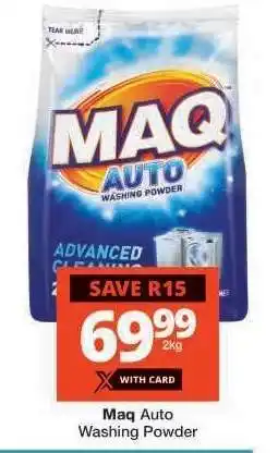Checkers MAQ Auto Washing Powder offer