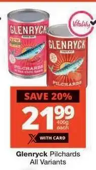 Checkers GLENRYCK PILCHARDS offer