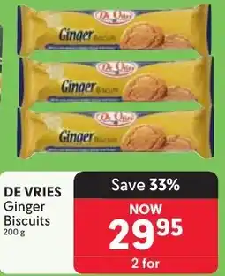 Makro DE VRIES Ginger Biscuits offer