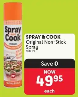 Makro SPRAY & COOK Original Non-Stick Spray offer