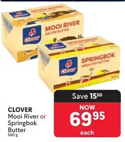 Makro CLOVER Mooi River or Springbok Butter offer
