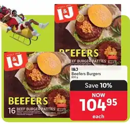 Makro I&J Beefers Burgers offer