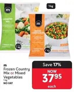 Makro m Frozen Country Mix or Mixed Vegetables offer