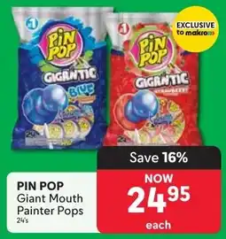 Makro PIN POP Giant Mouth Painter Pops offer