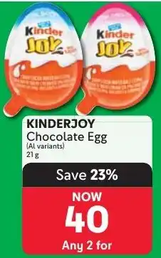 Makro KINDERJOY Chocolate Egg offer