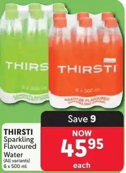Makro THIRSTI Sparkling Flavoured Water offer