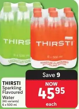 Makro THIRSTI Sparkling Flavoured Water offer