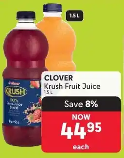 Makro CLOVER Krush Fruit Juice offer