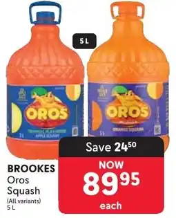 Makro BROOKES Oros Squash offer
