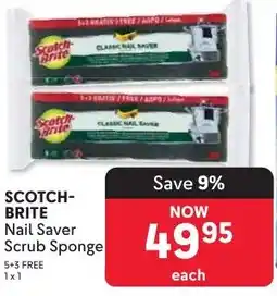Makro SCOTCH-BRITE Nail Saver Scrub Sponge offer