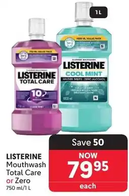 Makro LISTERINE Mouthwash Total Care or Zero offer