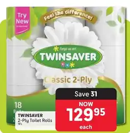 Makro TWINSAVER 2-Ply Toilet Rolls offer
