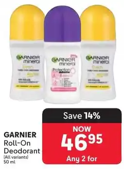 Makro GARNIER Roll-On Deodorant offer