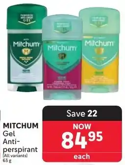 Makro MITCHUM Gel Anti-perspirant offer