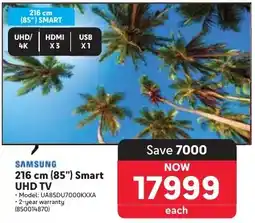 Makro SAMSUNG 216 cm 85" Smart UHD TV offer
