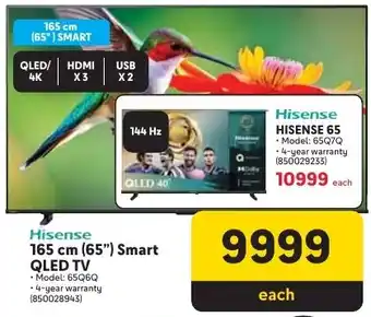 Makro Hisense 165 cm 65" Smart QLED TV offer