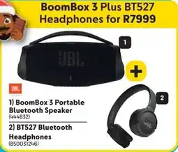 Makro JBL BoomBox 3 Portable Bluetooth Speaker + JBL BT527 Bluetooth Headphones offer