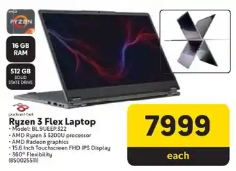 Makro Packard Bell Ryzen 3 Flex Laptop offer