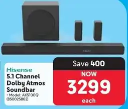 Makro Hisense 5.1 Channel Dolby Atmos Soundbar offer