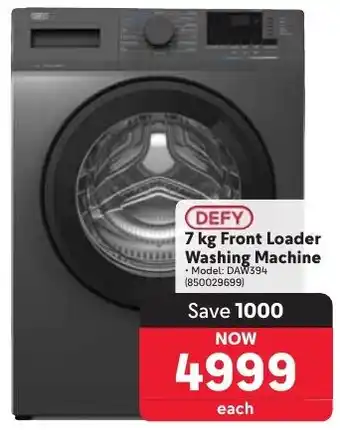 Makro DEFY Front Loader Washing Machine offer