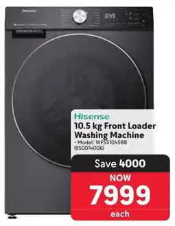 Makro Hisense Front Loader Washing Machine offer