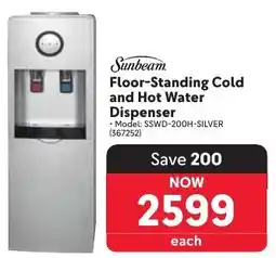 Makro Sunbeam Floor-Standing Cold and Hot Water Dispenser offer
