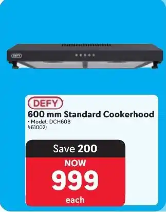 Makro DEFY Standard Cookerhood offer