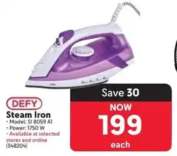 Makro DEFY Steam Iron offer