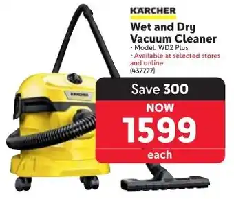 Makro KARCHER Wet and Dry Vacuum Cleaner offer