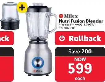 Makro Milex Nutri Fusion Blender offer