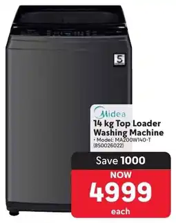 Makro Midea Top Loader Washing Machine offer