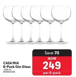 Makro CASA MIA Gin Glass offer