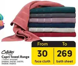 Makro Colibri Capri Towel Range offer