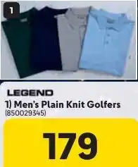 Makro LEGEND Men's Plain Knit Golfers offer