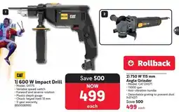 Makro CAT 600 W Impact Drill OR 750 W Angle Grinder offer