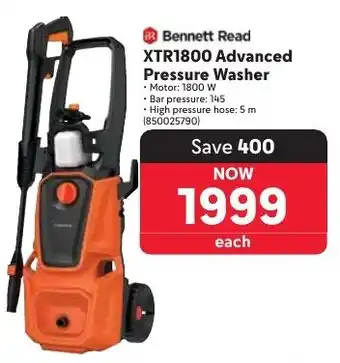Makro Bennett Read XTR1800 Advanced Pressure Washer offer
