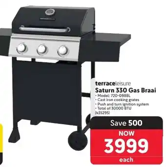 Makro Terrace Leisure Saturn 330 Gas Braai offer