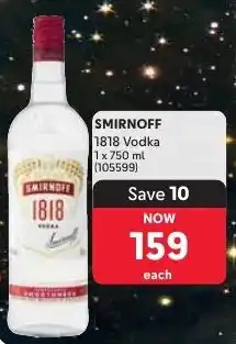 Makro SMIRNOFF 1818 Vodka offer