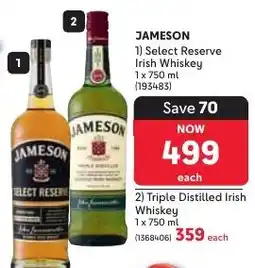 Makro JAMESON Select Reserve Irish Whiskey offer