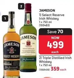 Makro JAMESON Triple Distilled Irish Whiskey offer