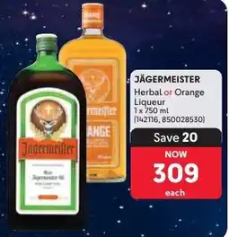 Makro JÄGERMEISTER Herbal or Orange Liqueur offer