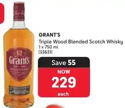 Makro GRANT'S Triple Wood Blended Scotch Whisky offer