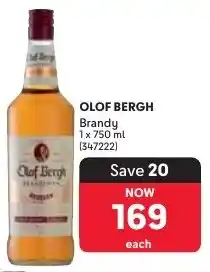 Makro OLOF BERGH Brandy offer