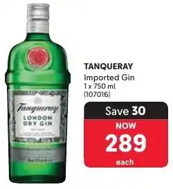 Makro TANQUERAY Imported Gin offer