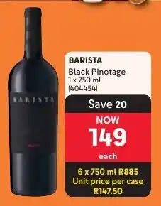 Makro BARISTA Black Pinotage offer