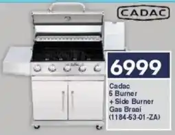 President Hyper Cadac 5 Burner + Side Burner Gas Braai offer